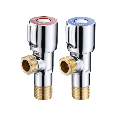 YOTO All-copper Modern Minimalist Angle Valve Thickened Hot Cold Water Triangular Design Universal Suitable Toilets Water Heater
