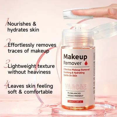 Private Label Natural Make-up Removal Facial Cleansing 2 in 1 Mineral Micellar Water With Pump Head