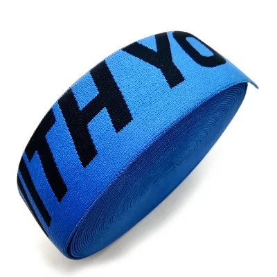 Factory Top Quality Jacquard Webbing Tape Customized Nylon Elastic Webbing