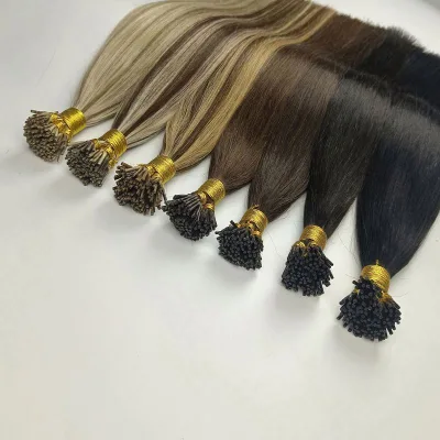 I Tip 100% Human Hair Extension Dark Brown Prebonded Remy I Tip Hair Extensions Natural Remy I Tip Hair Extension