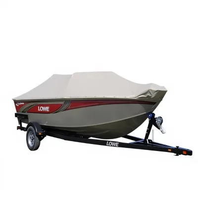 300D Waterproof Boat Cover Grey/Silver Colorfast UV Treated Marine Grade All Weather Protection 90"-120" Width 20'24' Length