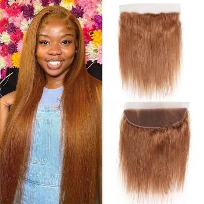 African Dark Brown clear Mesh Hair Block 13 X 4 Front Lace Medium Parting Straight Chemical Fiber Headpiece