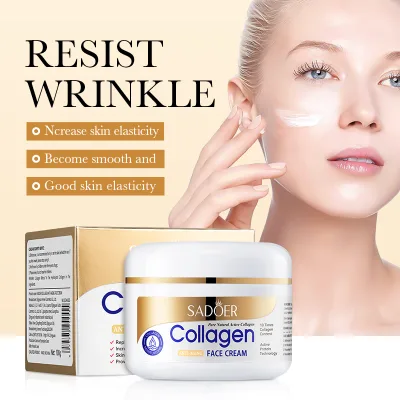Natural Organic Collagen & Vitamin E Anti-aging Anti-wrinkle Moisturizing Hydrating Face Whitening Cream for All Skin Types