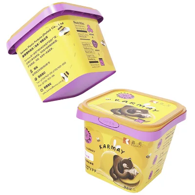 Wholesale Classic Design Pp 1l Custom Logo Plastic Nuts Cookie Popcorn Bucket With Lid