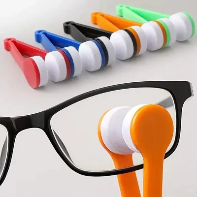 Portable Eyeglass Lens Cleaner Clip Mini Non-scratch Sponge Glasses Cleaning Wipe Tool for Sunglasses Optical Glasses