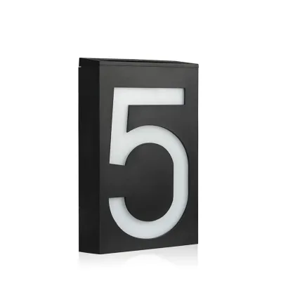 Led Solar Modern House Number Light Garden OIutdoor Decorative Lighting Solar Cottage House Lights Solar Digital Lamp