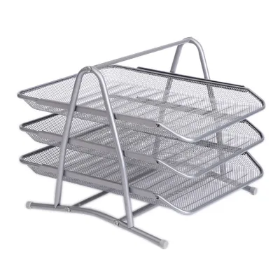 Factory Price Wire Metal Desk Organizer Table Documents File Mesh Metal Desk Organizer for Office