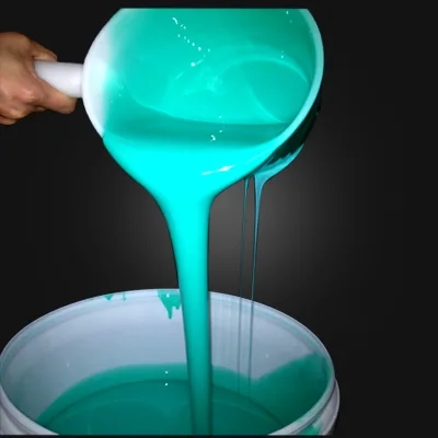 The Raw Material Hardness of Green Liquid Silicone Rubber for Making Candle Molds, Antique Molds and Gypsum Molds Is 20A