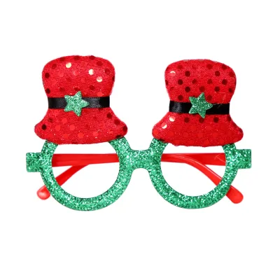 Christmas Glasses Children's Party Decorations Christmas Products Snowmen Deer Antlers Eyeglass Frames Funny Masks