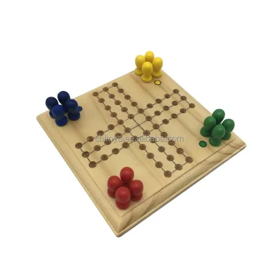 2018 Popular Mini Portable Ludo Wooden Board Game