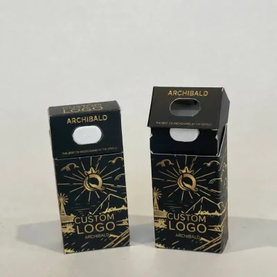 Wholesale 10 Pack 20 Packs Child Resistant Empty Cigarette Packaging Box Smoking Paper Cone Box Holographic Logo