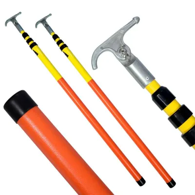 10K 35KV 500KV Insulated Fiberglass Telescopic Rod High Voltage Electrical Conductive Material for Lightning Protection Earthing