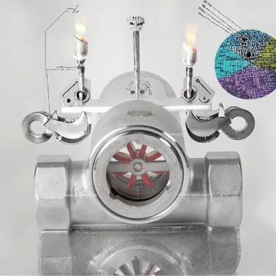 ElectronicBSP NPTEccentric Impeller Smooth Casting Sight Glass Water 12V/24V/220V