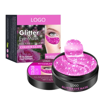 FATAZEN Glitter Eye Mask Reduce Fine Lines and Prevent Dark Circles Collagen Moisturizing Deep Nourishing OEM/OBM/RTS