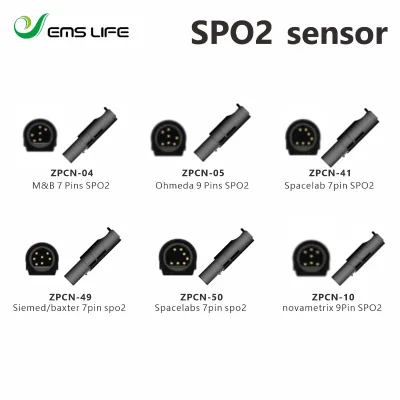 Medical Copper Contact PC Housing Male/Female Medical Connector Assembly for SPO2 Novametrix for Ohmeda Repair Parts IP60 Rated