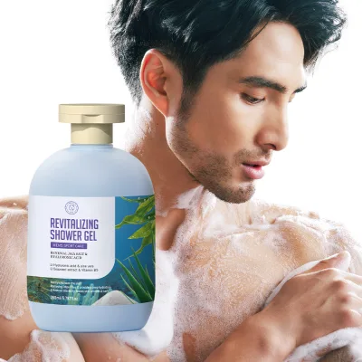 OEM Seaweed Body Wash Smooths Hydrating Bath Men Sport Care Revitalizing Shower Gel