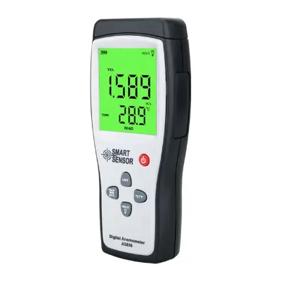 NEW SMART SENSOR AS836 Digital Handheld Mini Anemometer