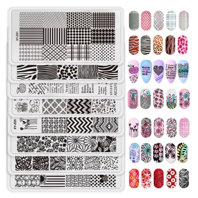 Hot Sell New Transfer Template Nail Art Stamping Plate Set Animal Design Nail Image Stamp Board Nail Art Template Tools
