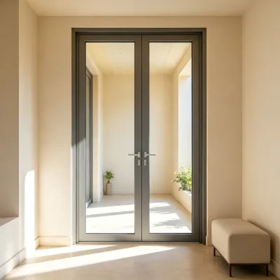 Transparent Swing Door, Widen Indoor Natural View