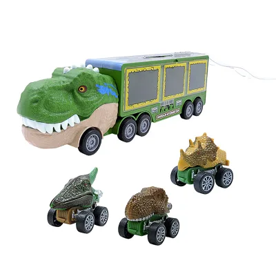 Deformation Catapult Friction Powered Truck Dinosaur Truck Transport Car Carrier Toy