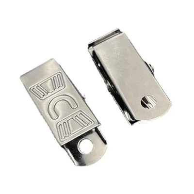 Factory Wholesale Fitting DIY Supplies for ID Badges Eyeglass Retainers Alligator Style Metal ID Clips Hardware Small Clip Clasp