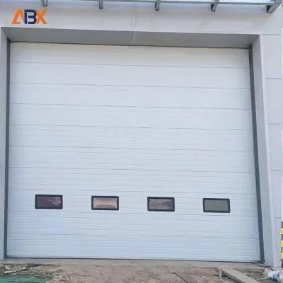 Stable Operation Industrial Sectional Overhead Door for Courtyard Use Steel-Wood Construction Thermal Insulation Wholesale
