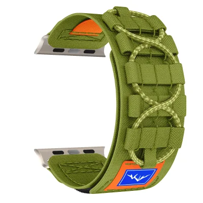 CM Skin-friendly Breathable Super Rugged Stylish Nylon Braided Watch Wrist Bracelet Fit for IWatch 49mm 45mm 46mm 44mm 42mm