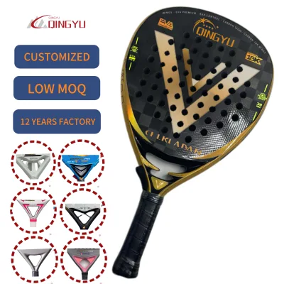 Minimum Order Quantity Smashinn Padel Rackets Kuikma Carbon Fiber Glassfiber Grass Beach Graphite Tennis Padel Rackets for Sale
