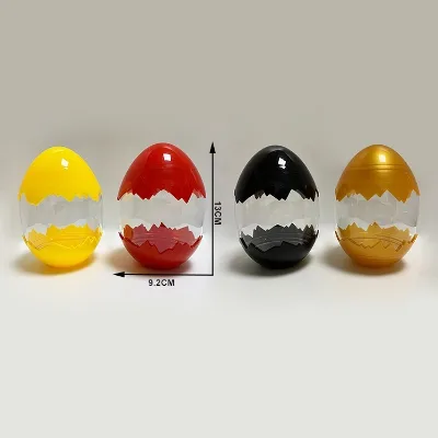 Large Dinosaur Hatching Egg Big 13x9.2cm Plastic Easter Eggs Wholesale Transparent Empty Toy Capsules Bulk for Kids Gift Boxes