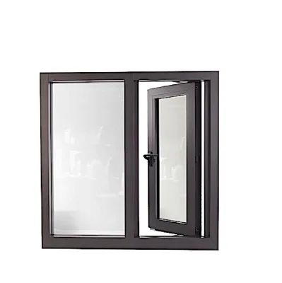 Cheap Price Aluminum Alloy Swing Open Modern Design Tempered Glass Casement Window