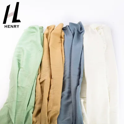 Henry's Pure Linen Fabric Plain Design 140cm Width for Garment Factory Wholesale Price&Low MOQ