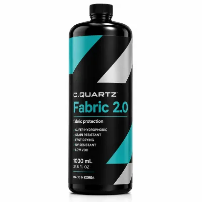 CQUARTZ FABRIC 2.0 1000ml Professional Super Hydrophobic Anti Stain UV Resistant Coating for Car Seats Carpet Soft Top