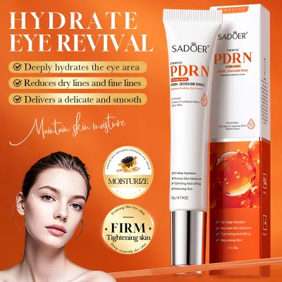OEM Sadoer Retinol & Hyaluronic Acid Eye Cream for Anti-Wrinkle Dark Circles Skin Rejuvenation with Nourishing Formula 20g