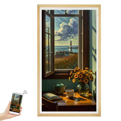 32 43 49 55 Inch Wifi 2k 4k Digital Picture Frame Smart Cloud Video Display Screen Video Song Marco Art Display Home Exhibition