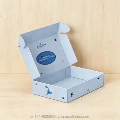 Recyclable Custom Printed Mailer Box Foldable Eco Friendly Corrugated Shipping Package for Clothing Cosmetics Jewelry Gift
