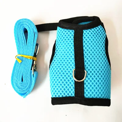 High Quality Multi Colors Rabbit Vest Elegant Mesh Comfortable Small Animals Harness Set
