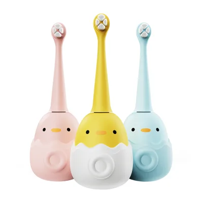 OEM ODM Custom Kids Friendly Adjustable Frequency Gentle Vibration Mode Interactive Brushing Electric Toothbrush