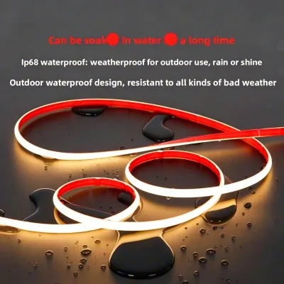 Wholesale IP68 Waterproof 24V COB LED Neon Strip CCT Dimmable Dotless Flexible Silicone Light for Underwater Pool Garden Decor