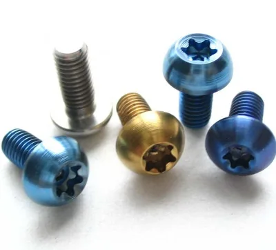 Metric M3x6 M4x8 M6x20 Torx Socket Button Head Titanium Screw DIN Standard