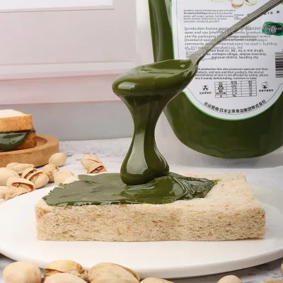 Sweet Pistachio Sauce and Cream Spread 3% Brix for Desserts Ready to Eat Box Packaging 1KG Wholesale at Discount Price
