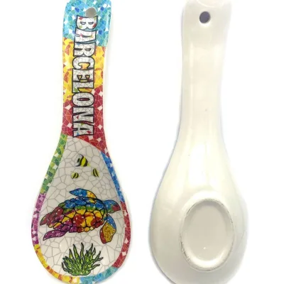 Ceramic Spoon Rest Custom Cooking Spoon Holder Kitchen Utensil Ceramic Spoon Rest