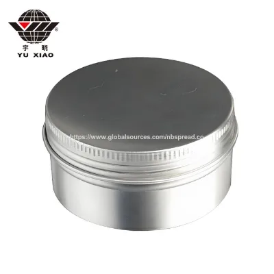 Wholesale Silver Cosmetic Jars Candy Containers Empty Storage Pot Cream Metal Aluminum Cosmetic Jar