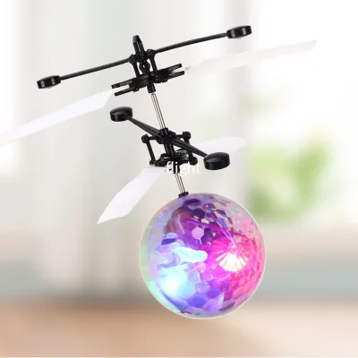 Children's Entertainment Products Mini Flying LED Luminous Fairy Toys Electronic Infrared Induction Aircraft Flying Ball Toys