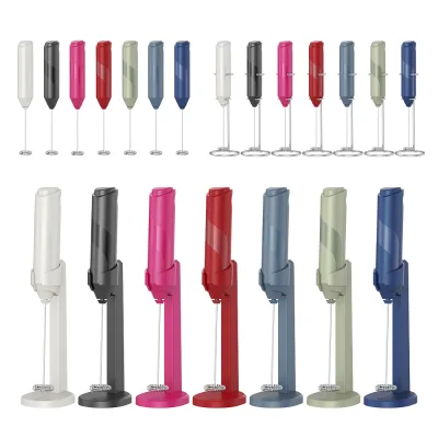 Cliton Promotion Muti-color Electric Milk Frother Automatic Handheld Milk Frother Handheld Foam Maker for Lattes