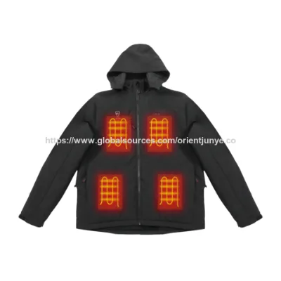 OEM Men's Heated Hooded Jacket black