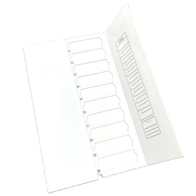 Factory Direct Sales Laboratory White Paper Slide Plates & Microscope Slides 20/30 Pieces Storage Operation OEM Customizable