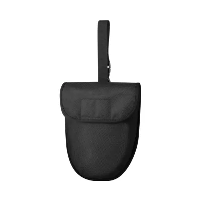 Camping Shovel Replacement Case Folding Design Durable 600D Polyester Protective Carry Bag Featuring Straight Handle Strap Black