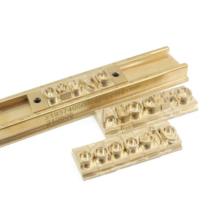 Alphabet Letter Number Symbols Brass Stamp T-Slot Fixture Holder A-Z Captal Letters Brass Letters Mold for Leather
