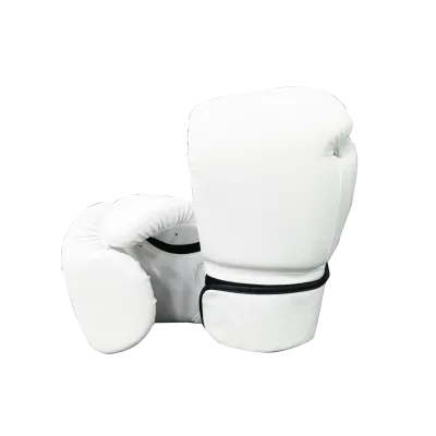 Professional Gym Equipment Plain Boxing Gloves Boxing Glove Cowhide Leather White Boxing Gloves
