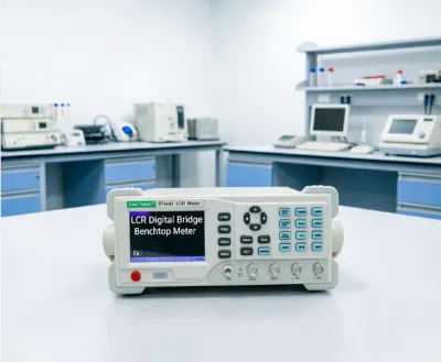 High Accuracy 0.1% Capacitance Tester ET4401 Desktop LCR Meter USB Interface 10kHz Frequency Range Industrial Use IP67